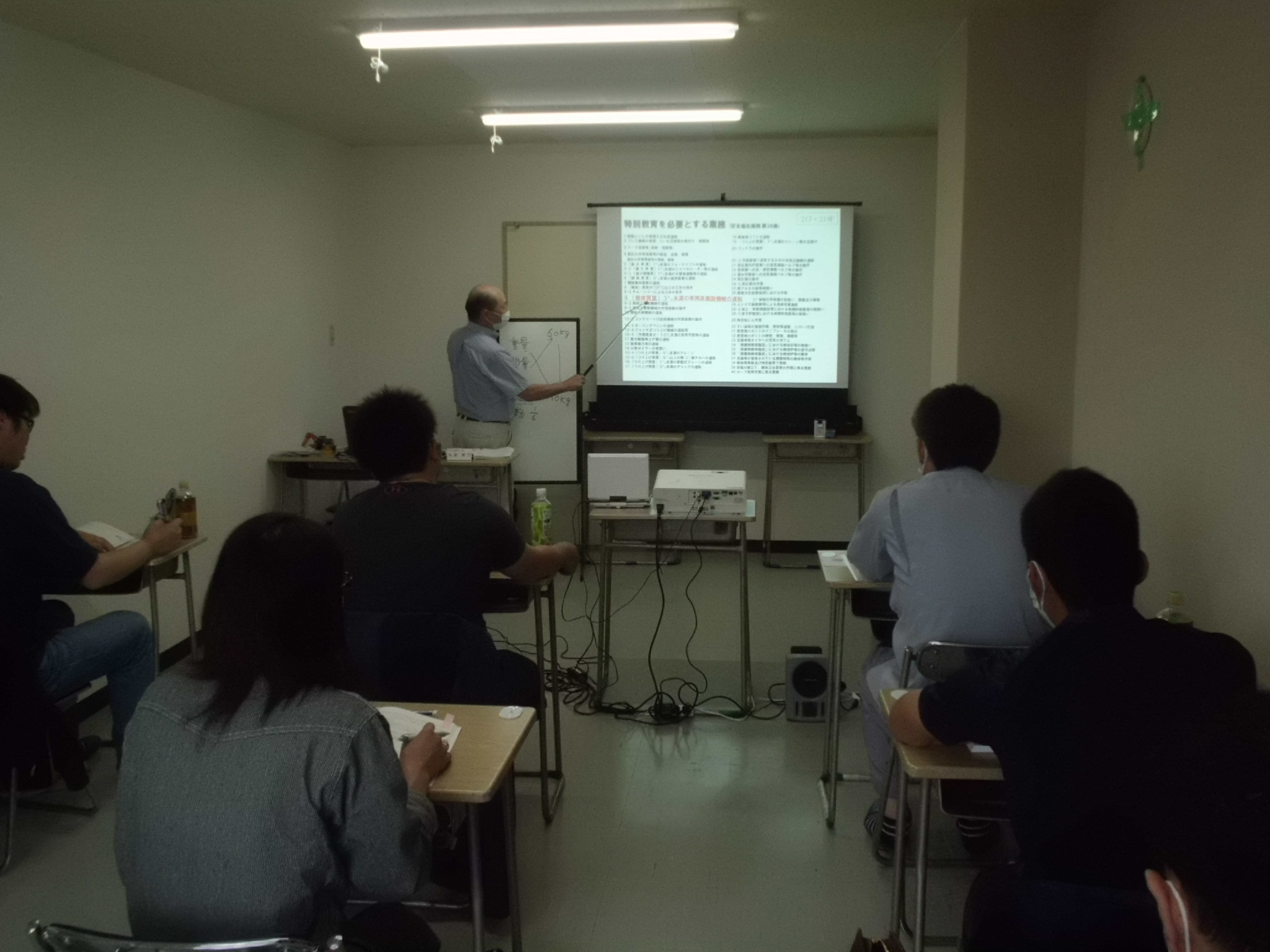 建設機械オペレーター人材育成事業　車両系建設機械（整地等）【学科及び実技の様子】